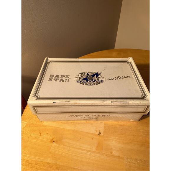 Size 11 Bape RODSTA Snakeskin Black Grey White OG BOX main image 11